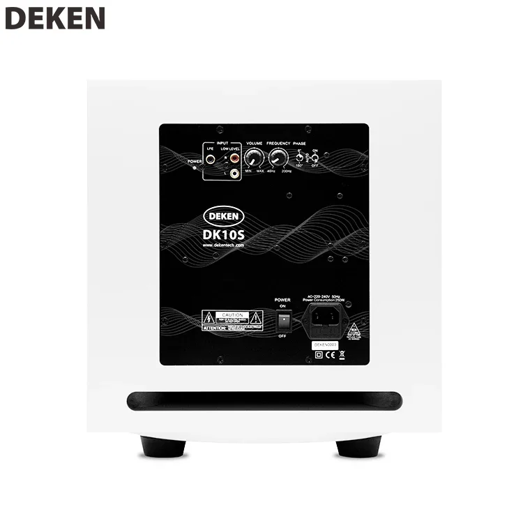 DEKEN SLIM DK 10S 10-дюймовый активный НЧ-динамик Hi-Fi Музыкальный объемный звук Стерео 250