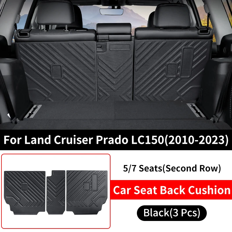 Для 2010-2023 Тойота Ленд Крузер Прадо 150 Семь мест Выделенный Вторая строка Подушка спинки сиденья Land Cruiser Prado LC250 FJ250 Серия Интерьер Обновленный Принадлежности Модификация Тюнинг 2022 2021 2020 2019 2018