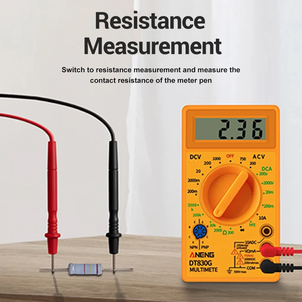 DT830G ЖК-цифровой вольтметр амперметр омметр мультиметр тестер переменного и