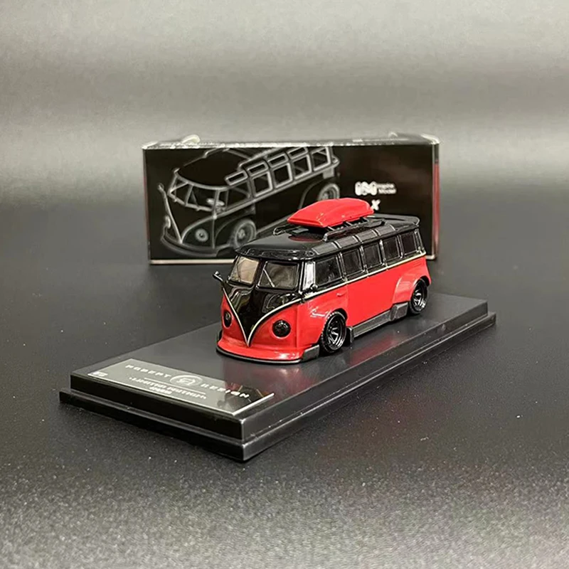 Inspire 1:64 Model Car T1 Bus Alloy Die-cast Vehicle Display Collection - Red