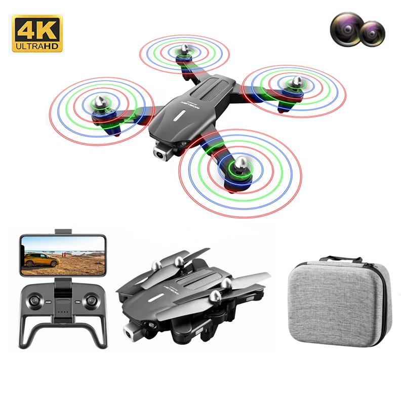 

K106 Drone 4K Camera Aerial Photography LED Light Helicopter Obstacle Avoidance MINI Drone Foldable RC Quadcopter