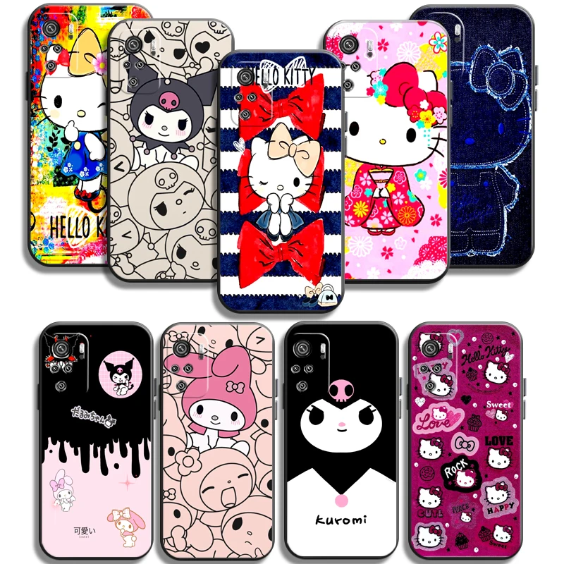 

Hello Kitty 2022 Phone Cases For Xiaomi Redmi Note 10 10S 10 Pro POCO F3 GT X3 GT M3 Pro X3 NFC Funda Coque Back Cover