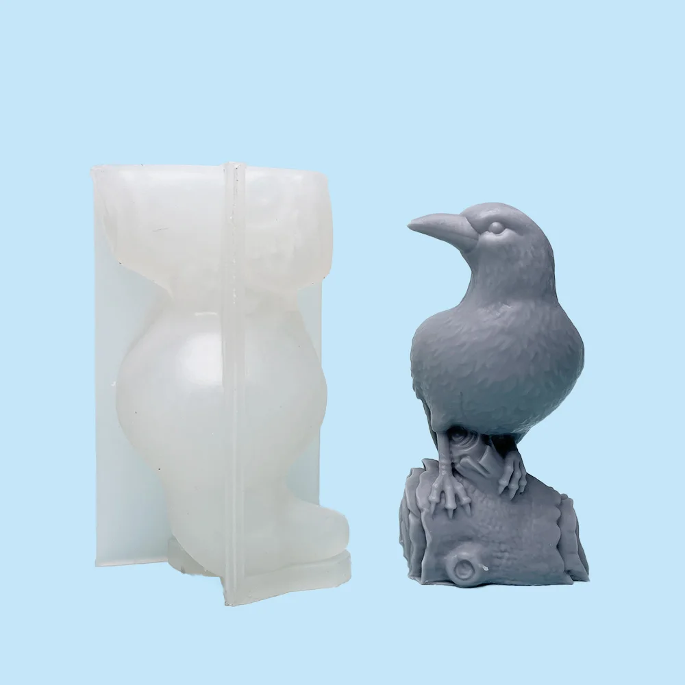 Маленькая ветка ворона силиконовая форма для свечей DIY ароматерапия гипсовое