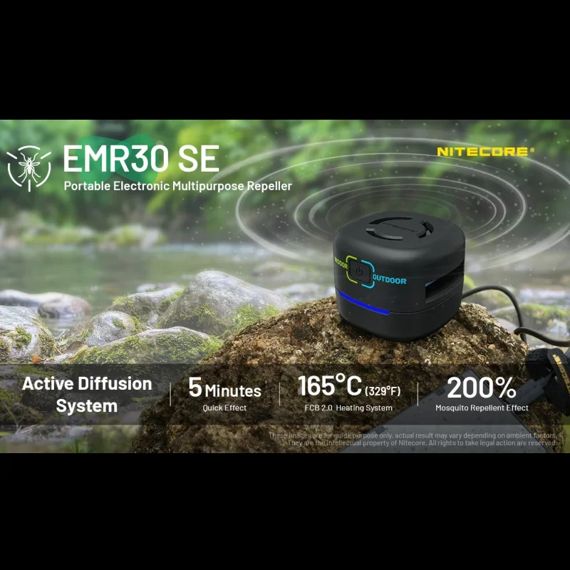 NITECORE EMR30 SE Перезаряжаемый портативный многоцелевой отпугиватель для кемпинга и