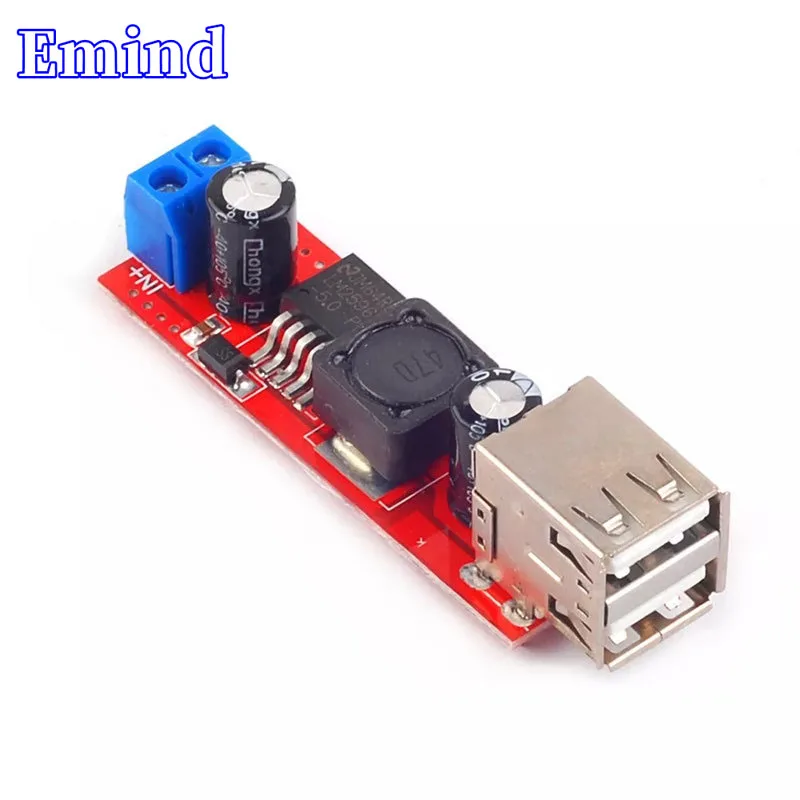 

3/10/20/50/100Pcs Dual USB Output 9V/12V/24V/36V To 5V DC-DC 3A Step-Down Power Supply Module For Car Charging