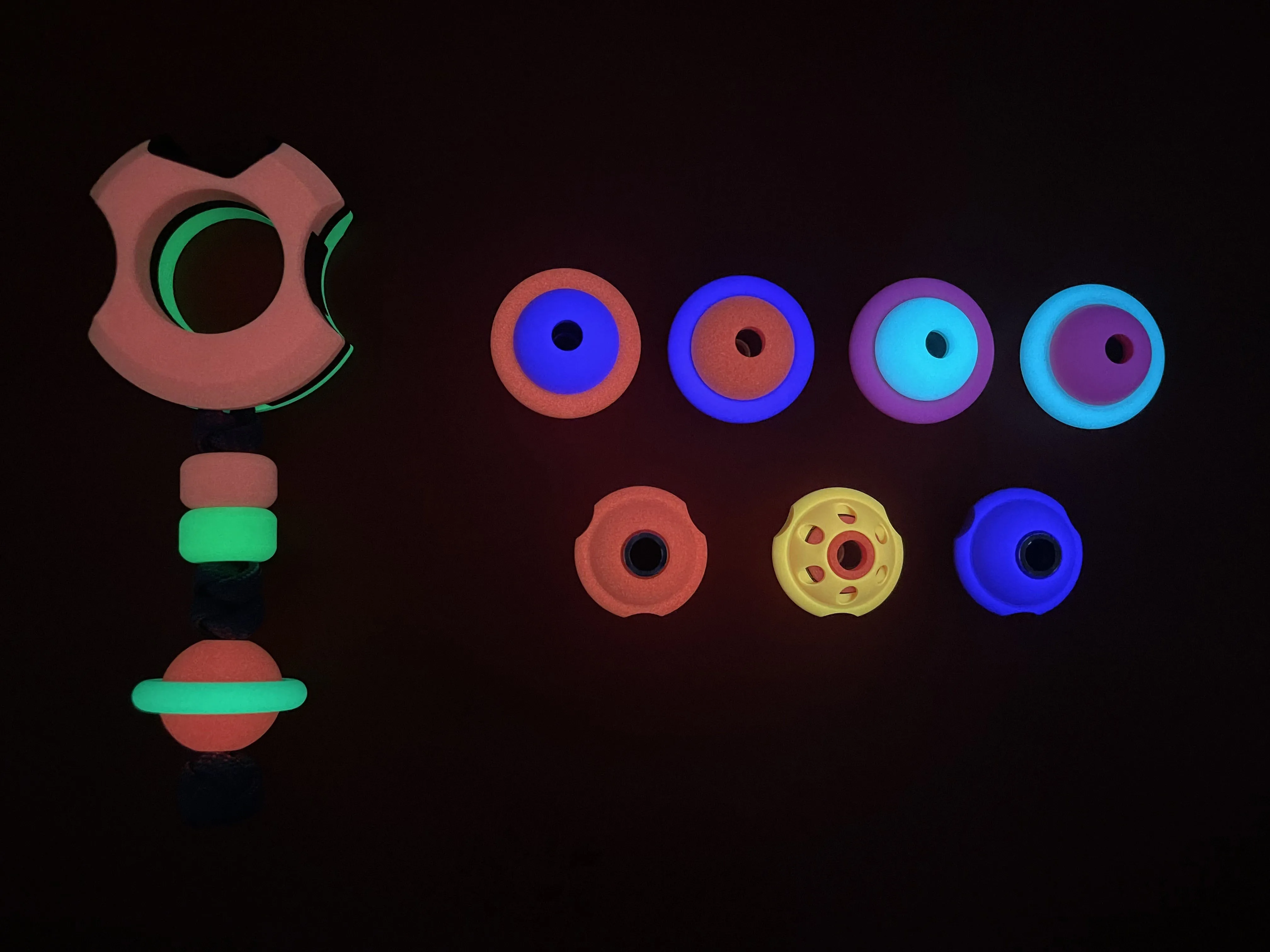 42COSMO Planet Knife Paracord Fidget Spinner DIY EDC Beads Kinetic Art Jouet Spinner Anti Estress Ansiedade Metal Fidget Slider enlarge