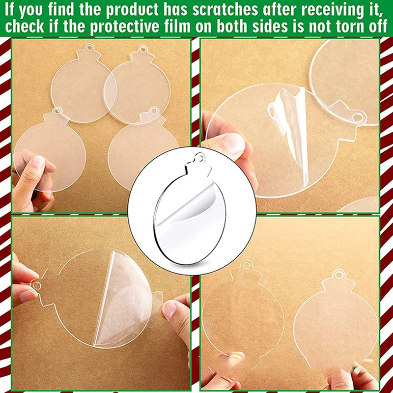 24 шт. акриловые пустые подвески