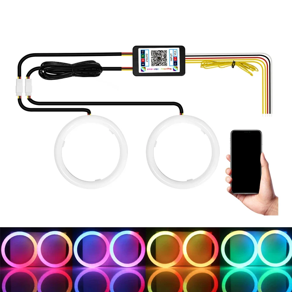 2 шт. 12 В 24 постоянного тока светодиодные хлопковые фонари ангельские глазки с