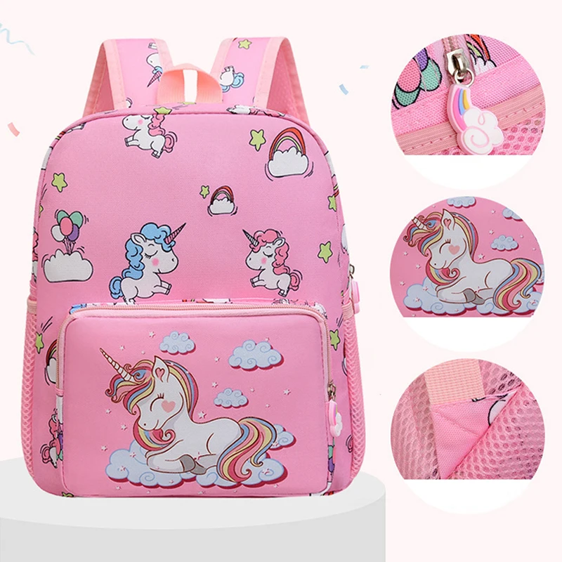 

Boy Girl Cartoon Unicorn Schoolbags Large Capacity School Backpack Primary School Backpacks Kids Bag
