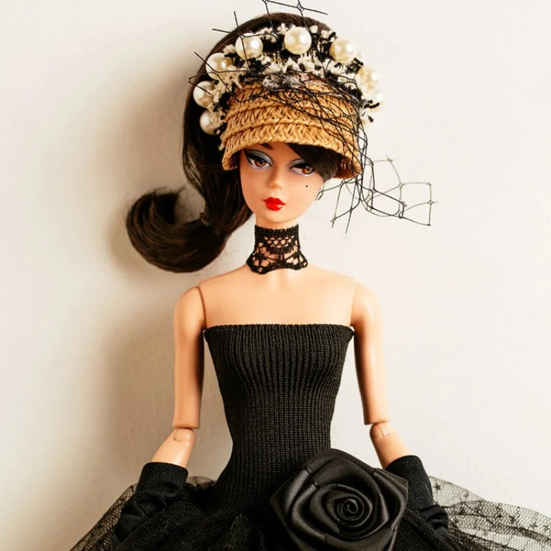 Фото Кукольная одежда Xianxian, костюм 1/6, аниме BJD 32 см, супермодель, аксессуары для кукольной одежды, черное кружевное платье, комплект игрушек для девочек, коллекционер №3