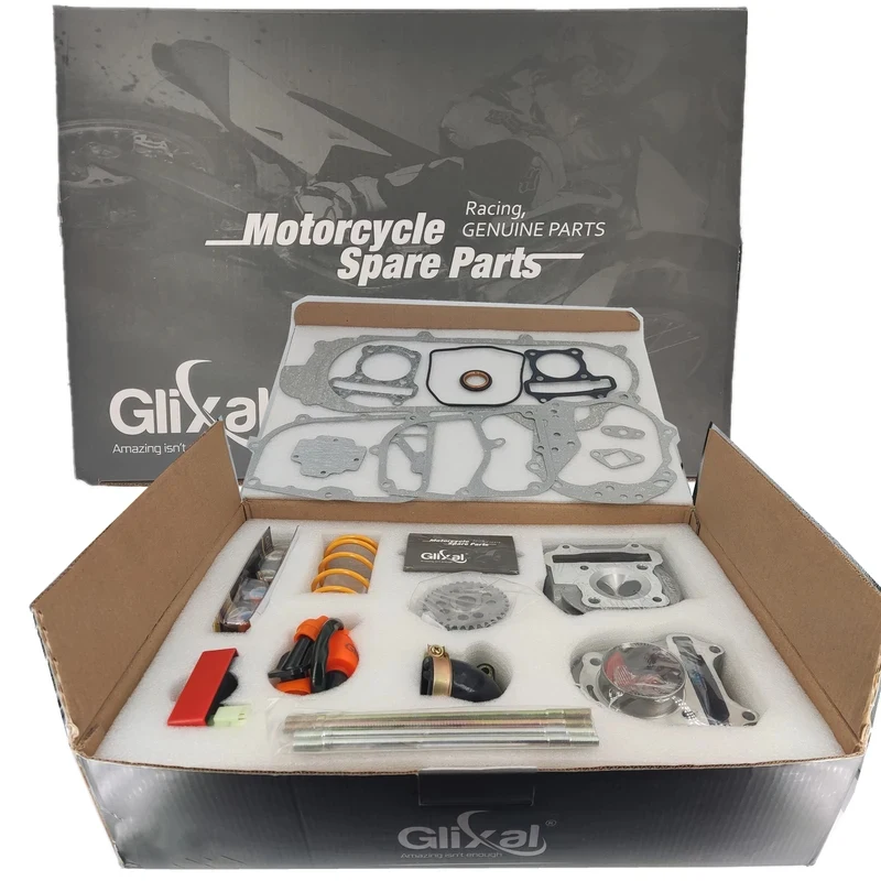 Комплект для полного восстановления цилиндра Glixal GY6 49cc 50cc с головкой цилиндра в сборе для двигателей 139QMB 139QMA для скутеров, мопедов, квадроциклов (art.: 3920db461b2dd) - 3920db461b2dd
