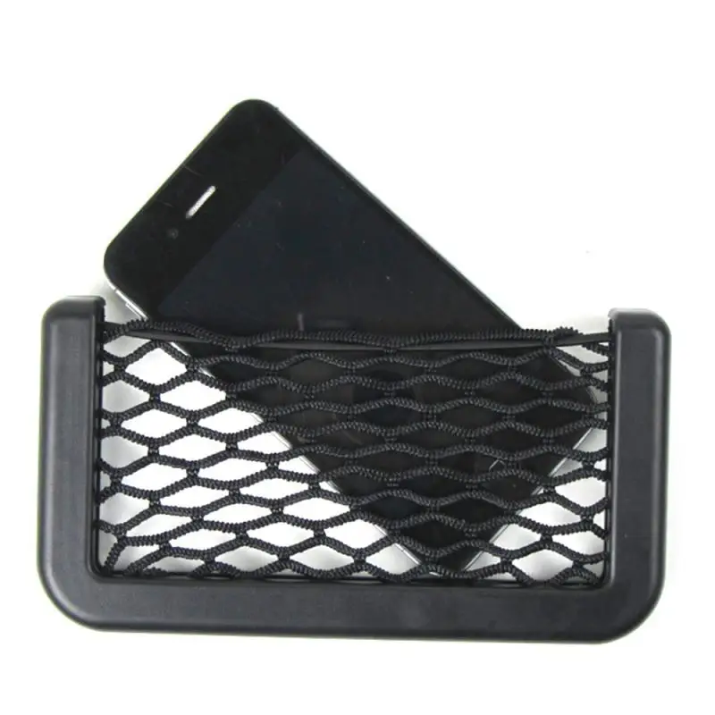 

1pcs General Car Seat Side Back Mesh Storage Bag Mobile Phone Debris Storage Bag Door Side Storage Mesh Bag ABS Material