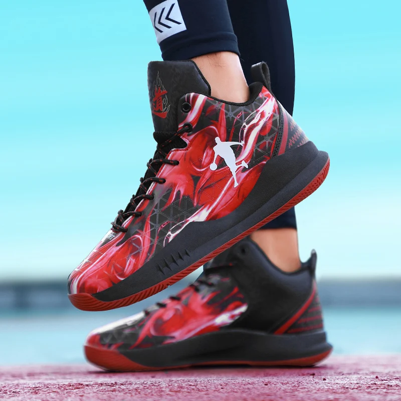 

Мужские высокие баскетбольные кроссовки, дышащие, спортивная обувь для тренировок, для пар