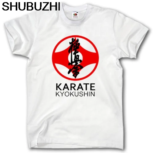 

cotton 100% Cotton Print Summer O-Neck Karate Kyokushin S-3Xl Kung Fu Shotokan Mortal Art Fight Judot Transfers Shirt