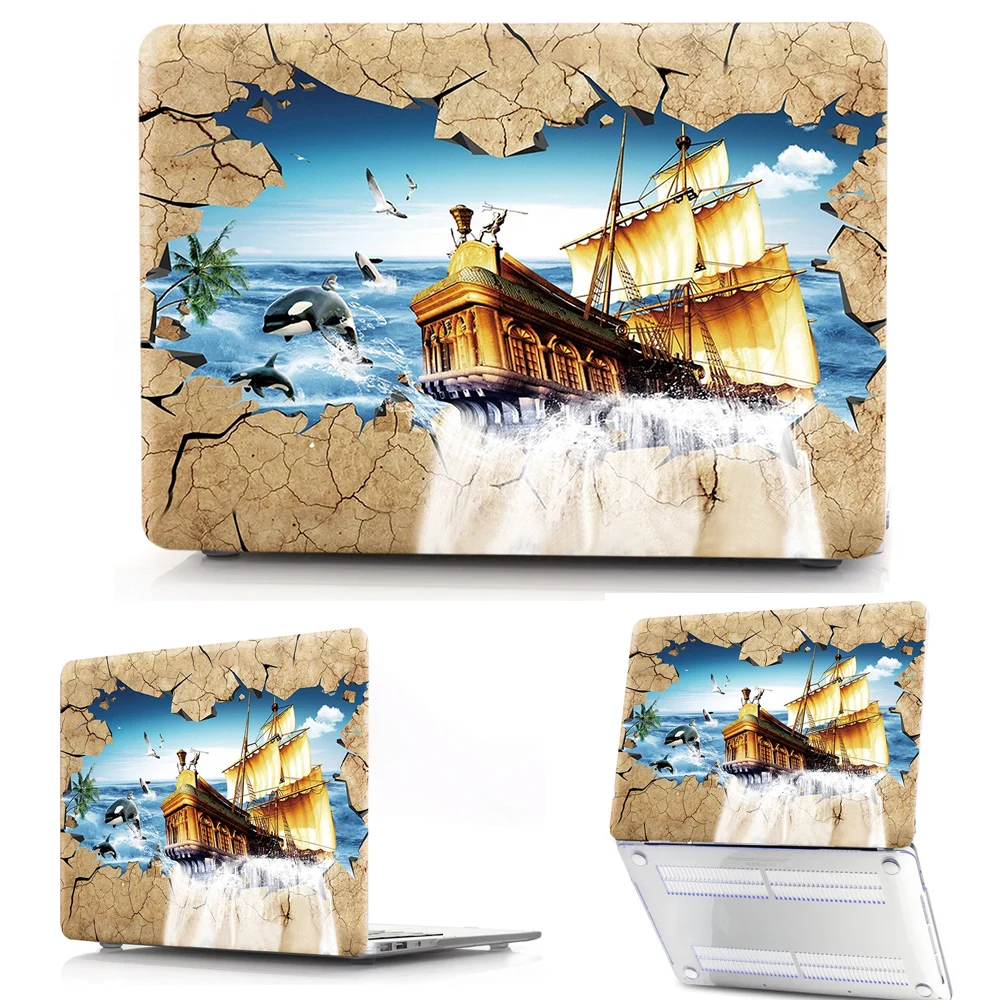3D Print Women Mens Unisex Laptop Cover Hard PVC Shell Case For Macbook Air M1 Chip 13.3 A2337 PC Fundas For Mac Retina 12 13 15