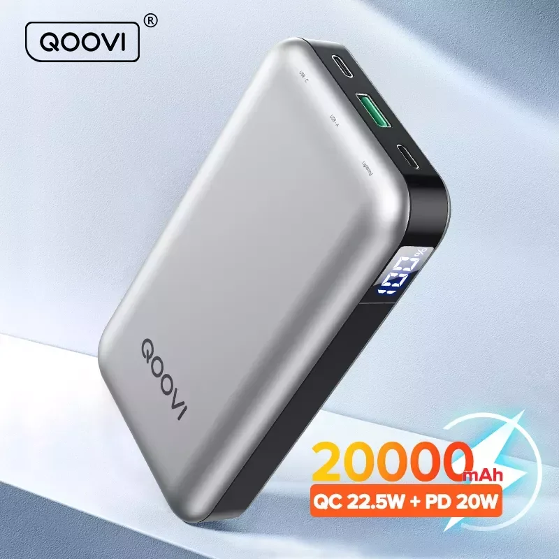 

NEW New2022 Bank 20000mAh Portable PD 20W Fast Charging Poverbank Mobile External Battery Powerbank 13