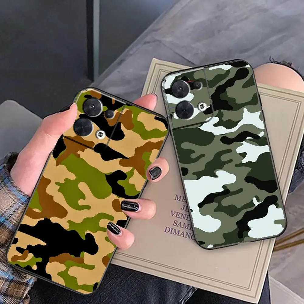 

Funda FINDX5 Case For FIND X5 X3 X2 RENO 10 8 7 7Z ACE RENO6 4G 6Z 5 4 3 Z Pro Plus 5G Case Camouflage Pattern Camo Military
