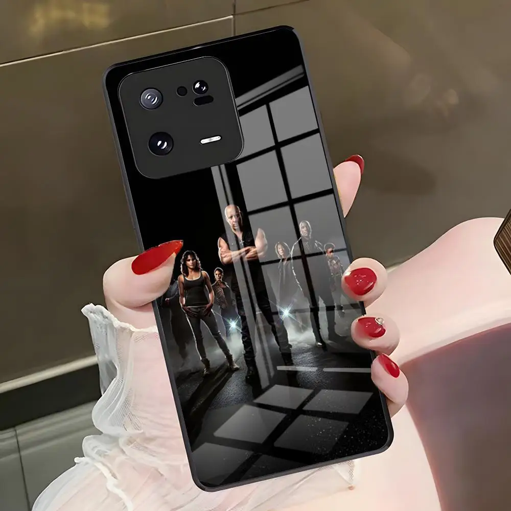 Фото Чехол для телефона F-Fast And Furious для Redmi Note 15pro 14 4G 13pro 14C 13 5G 13 12s 11s, стеклянная накладка №4