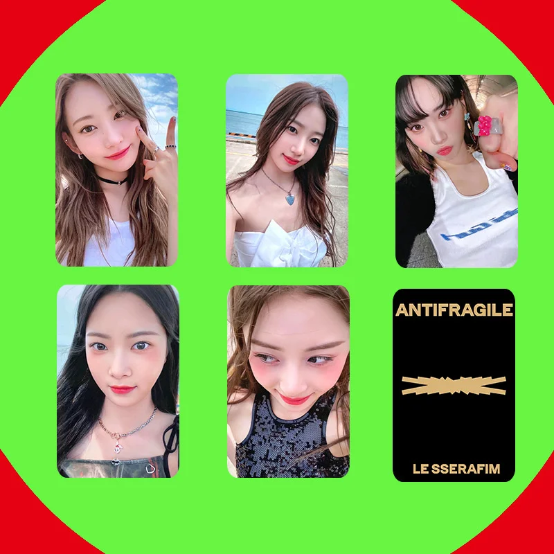 

Kpop Idol Lomo Card LE SSERAFIM альбом для открыток новая фотопечать открыток картина Поклонники подарки коллекция 5 шт./комплект