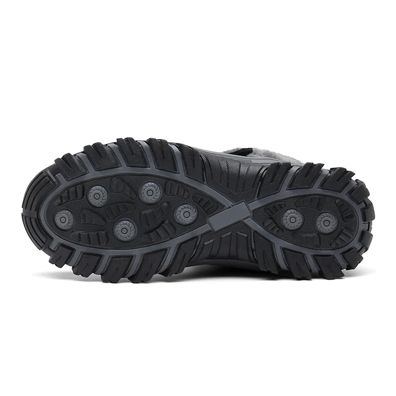 2022 Winter Woman's Stylish Snow Boots High-top Warm Lined Anti-skid waterproof Shoes Outside Casual Slip-on Black Gray Footwear