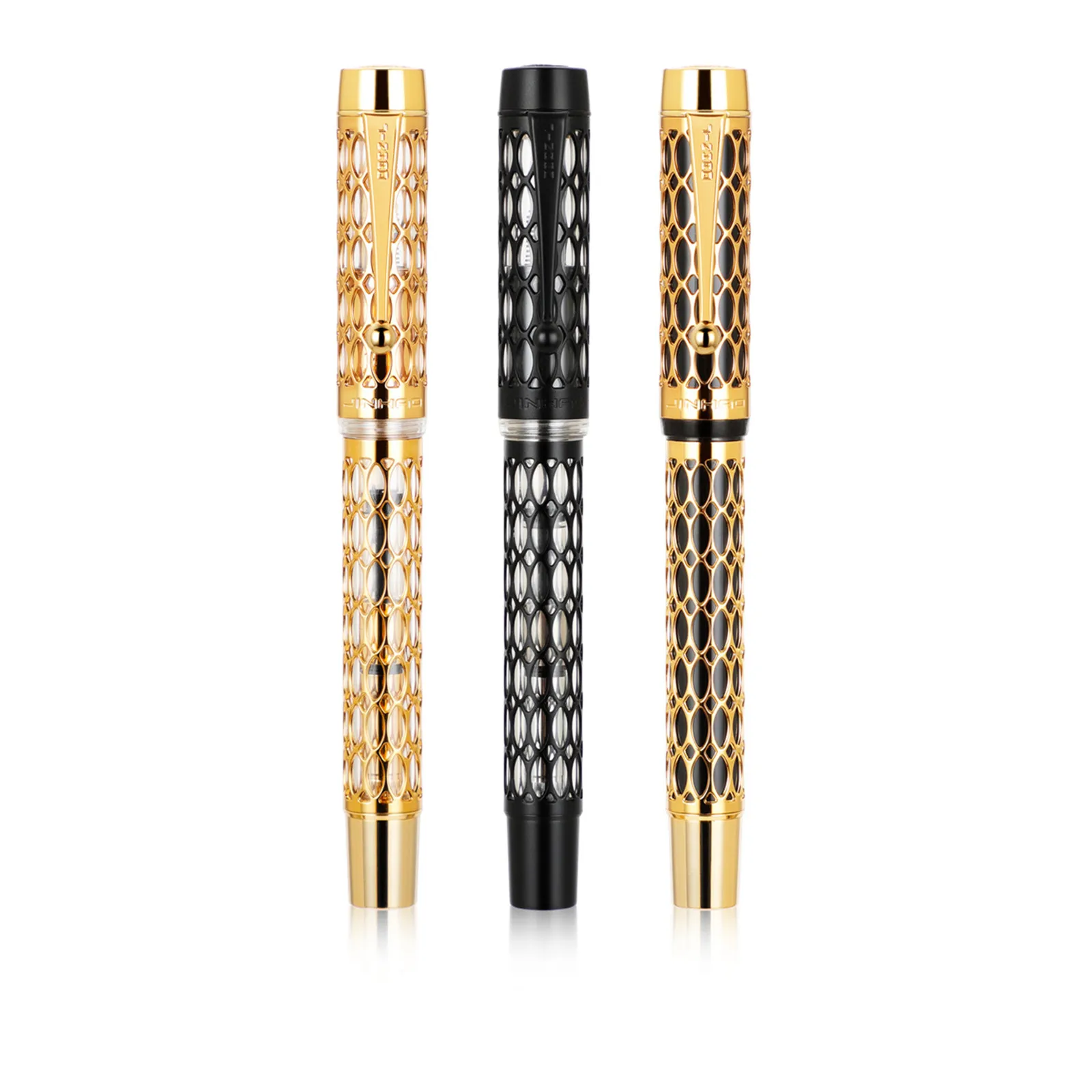 Перьевая ручка Jinhao Century 100 с гальваническим покрытием из настоящего золота