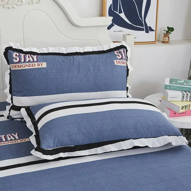 Household Cotton Single-piece Bed Skirt Hat 2-in- Thick