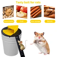 detachable smart mouse rat trap plastic flip n slide bucket lid mousetrap humane mouse trap door style auto reset for indoor