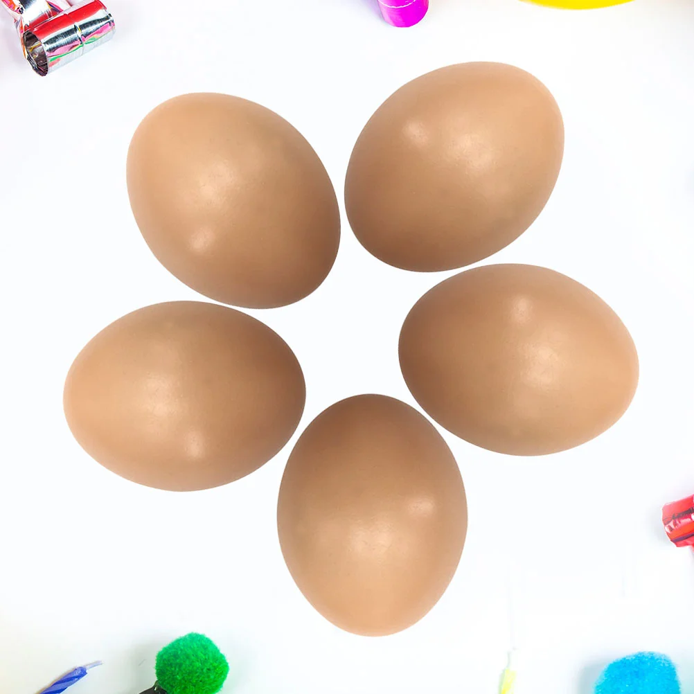 

16pcs Plastic Chicken Eggs Lifelike Artifical Eggs for Painting Graffiti Practice
