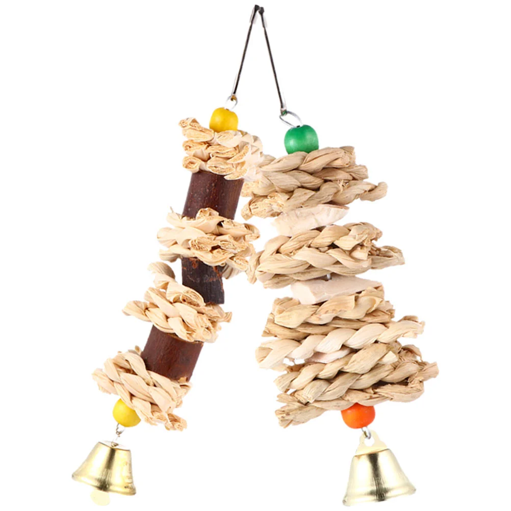 

2pcs Creative Multi-purpose Bird Cage Toy Hanging Toy for Bird Cage Accessory