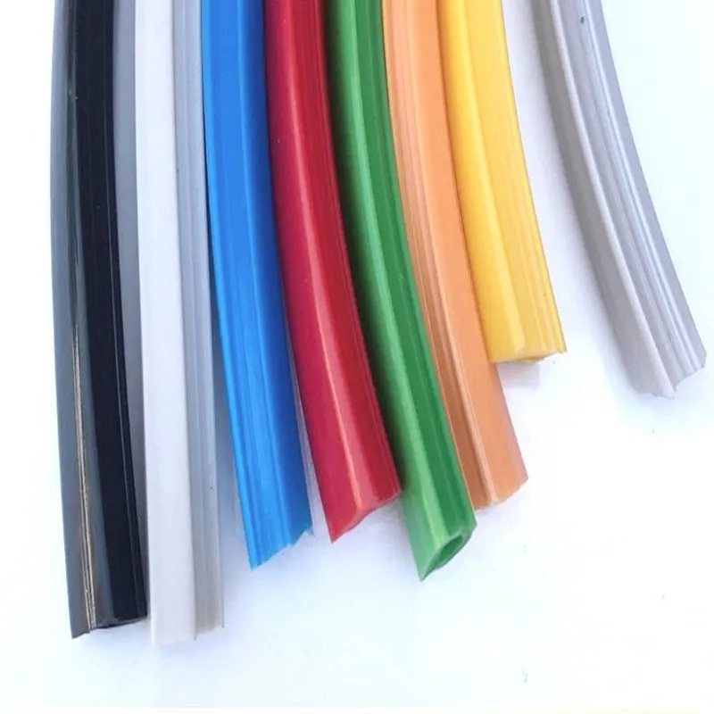 

10 meters 20/30/40/50 series 6mm/8mm /10mm flat seal for 2020 aluminum profile soft Slot Cover/ Panel Holder C-Beam machine