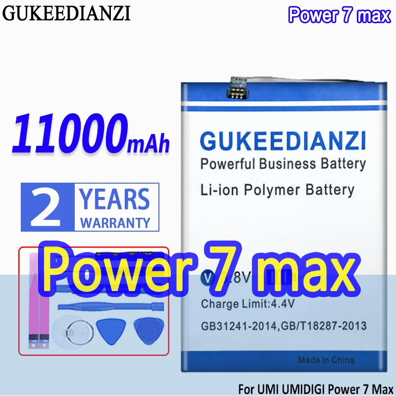 

Bateria 11000mAh High Capacity Battery For UMI UMIDIGI Power 7 Max Power7 Max 7Max High Quality Battery