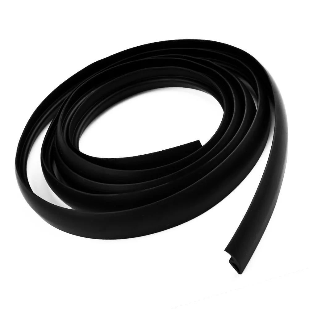 

2m Seal Strip Trim For Car Front Windshield Sunroof Weatherstrip Rubber Black 18mm Installed On The Plastic Panel Under The Wind