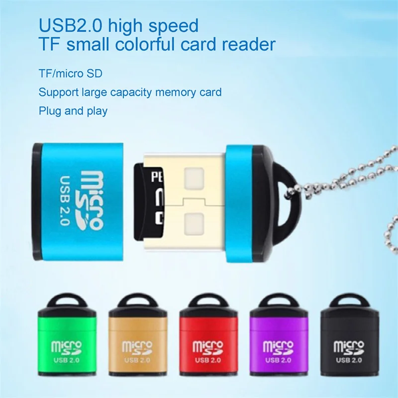 

Mini High Speed USB 2.0 Card Reader TF Micro SD Memory Card Adapter For Computer Desktop Laptop Notebooks Micro SD USB