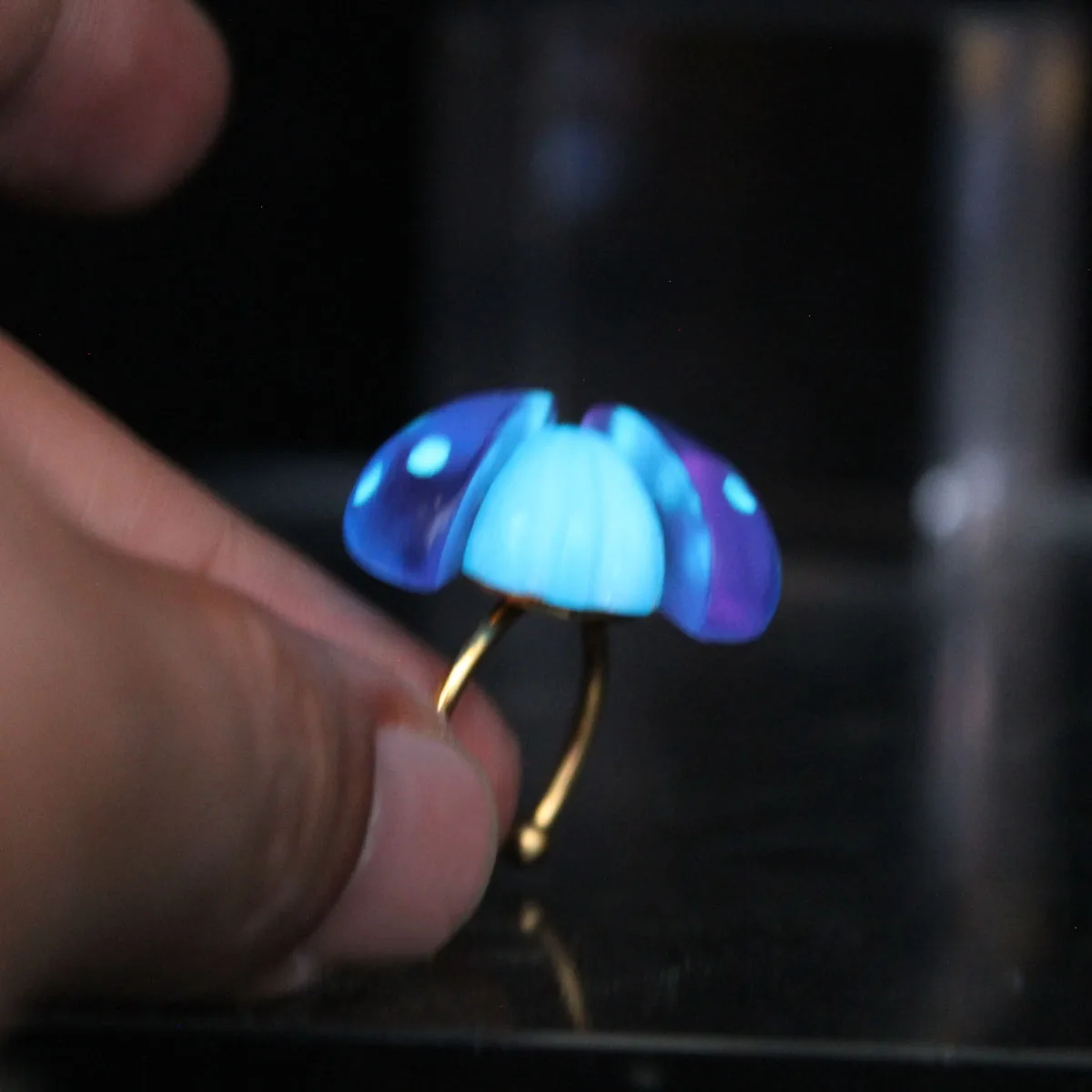 Новое светящееся кольцо божьей коровки светящиеся кольца подарок украшения для