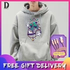 Толстовка мужская и женская с рисунком, худи с креативным принтом обуви, худи в стиле Харадзюку