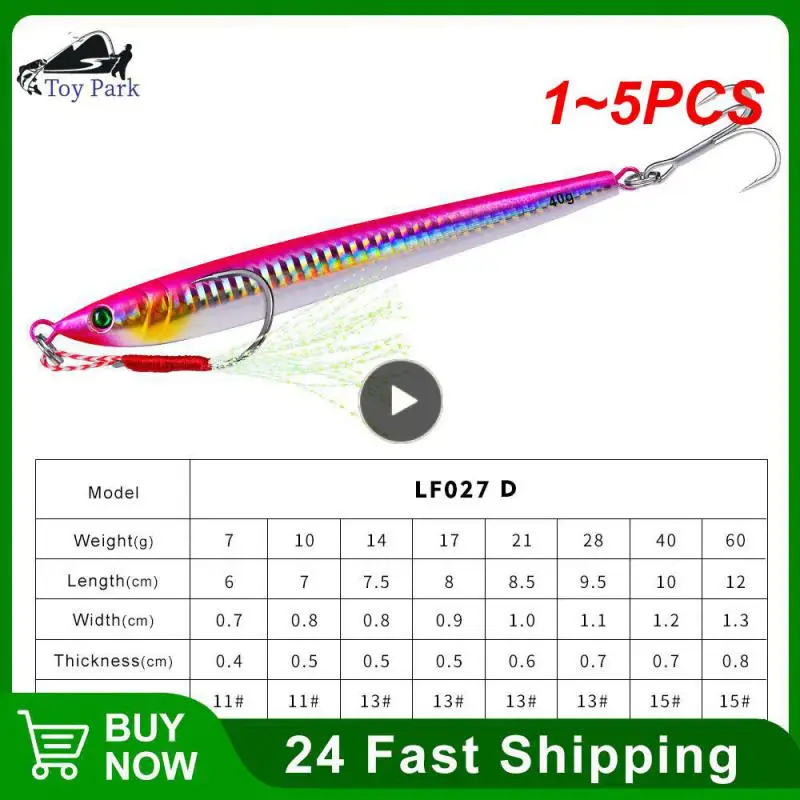 

1~5PCS DRAGER Super Slim SSZ Metal Casting Jig 20G 30G Shore Drag Cast Jigging Spoon Zinc Fishing Lure Artificial Bait Tackle