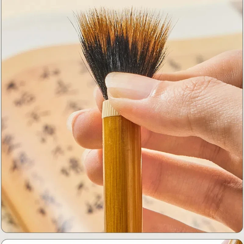 Кисть Cursive для рисования кролика и шерсти кисть каллиграфии Вэнь Чжэнмин