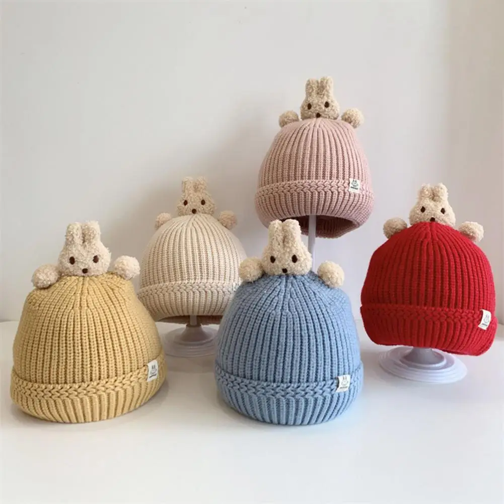 

Beautiful Infant Hat Thickened Newborn Hat Tear-resistant Baby Knitted Cap