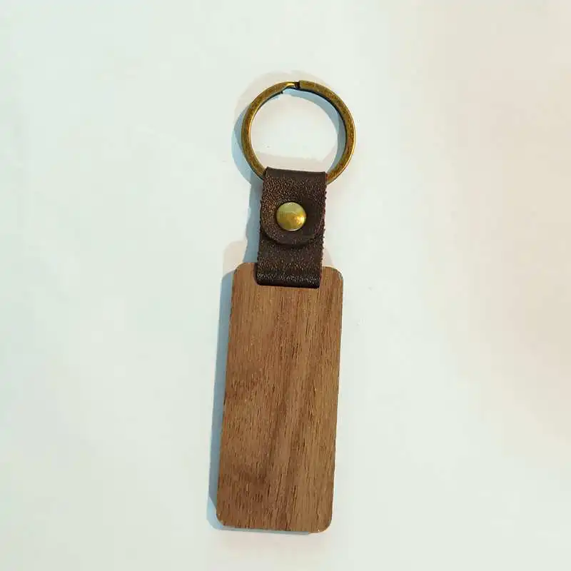 

Брелок для ключей с кожаным и деревянным ремешком, 5 шт.