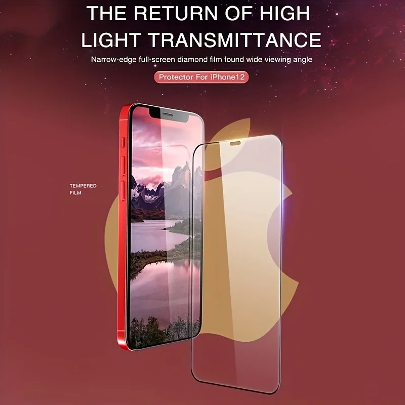 

2Pcs HD Clear Screen Protector for iPhone 11 Pro Max 12 13 Mini 14 Pro 15 Plus Protective Glass for IPhone XR XS Max 7 8Plus