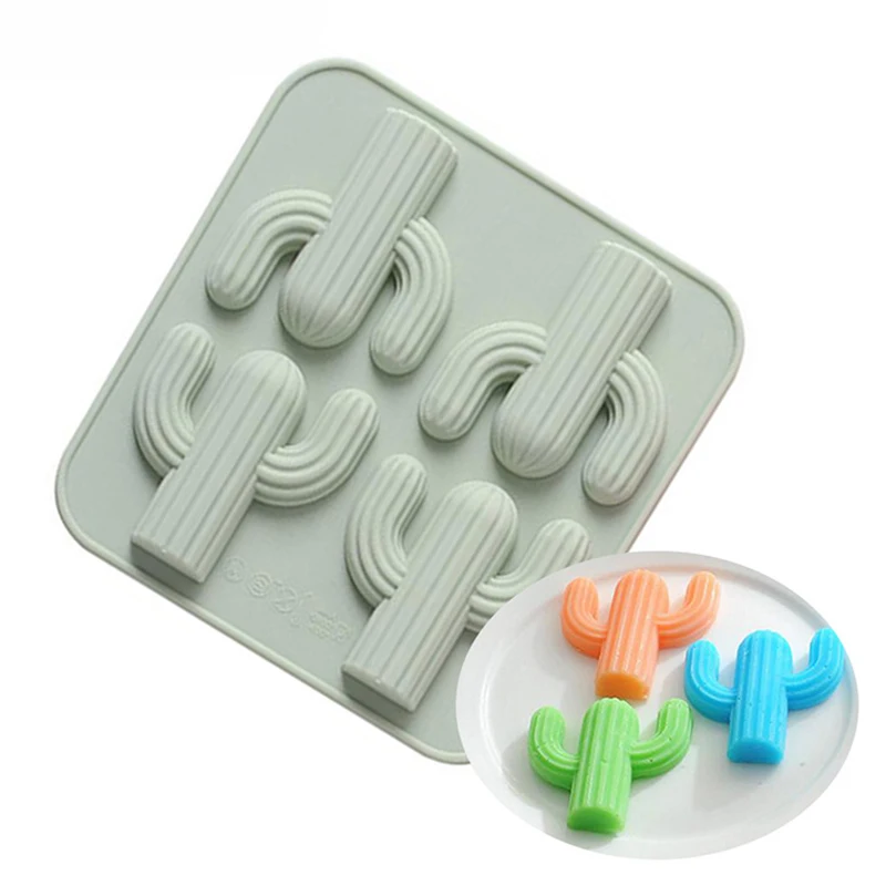 

Силиконовая форма с 4 кактусами, форма для шоколада, конфет, выпечки, свечи, украшения для торта