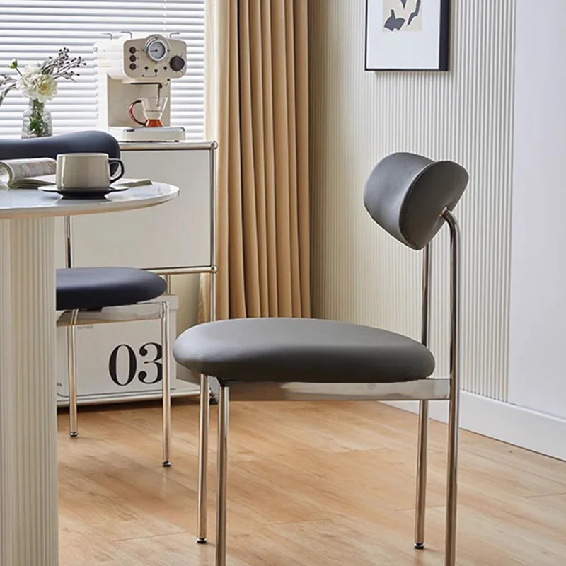 

Эргономичный скандинавский стул с акцентом, дизайнерское кожаное современное кресло для столовой, ресторана, Офисная и гостиничная мебель для дома