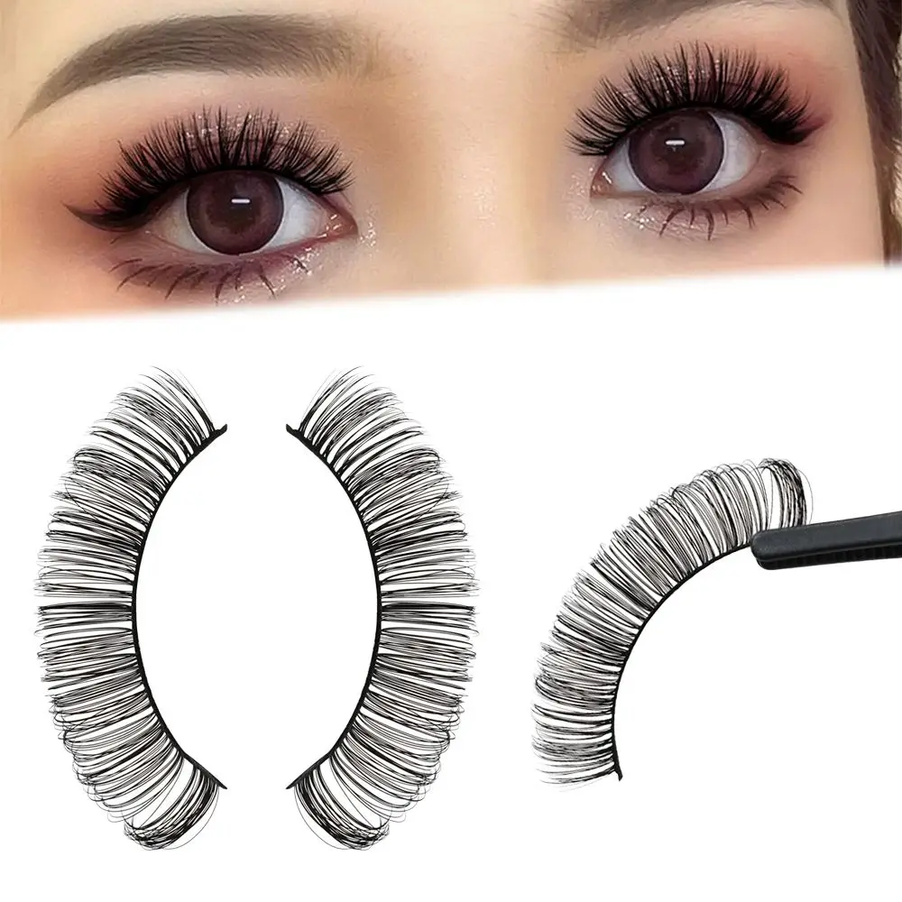 

5/10 Pairs Eye Makeup Tool Fluffy Handmade Natural Long Reusable False Eyelashes Russian Volume DD Curl Mix Style