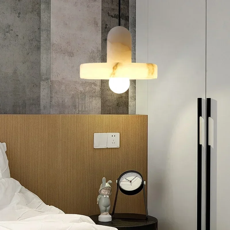 Мраморные подвесные лампы с креативным дизайном домашняя искусственная лампа