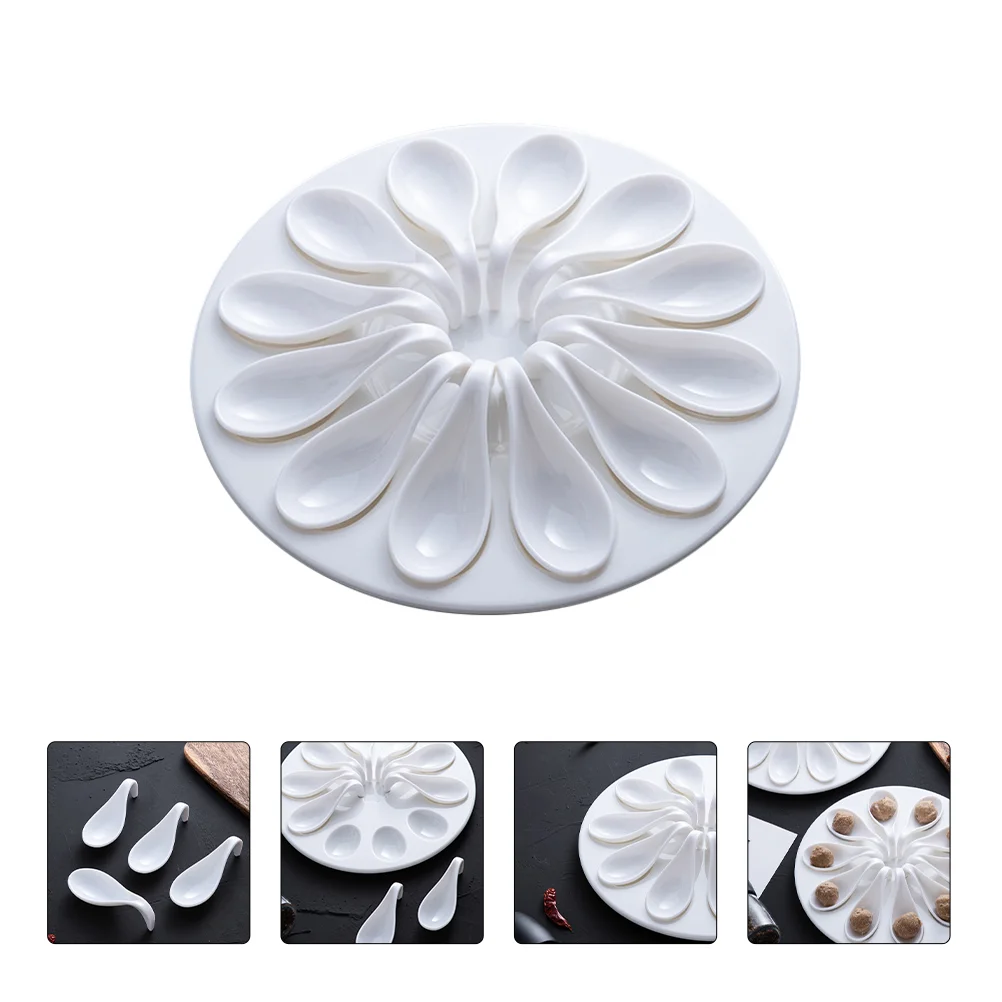 

1 set of Melamine Tableware Shrimp Paste Plate Meatballs Storage Plate for Dining Room