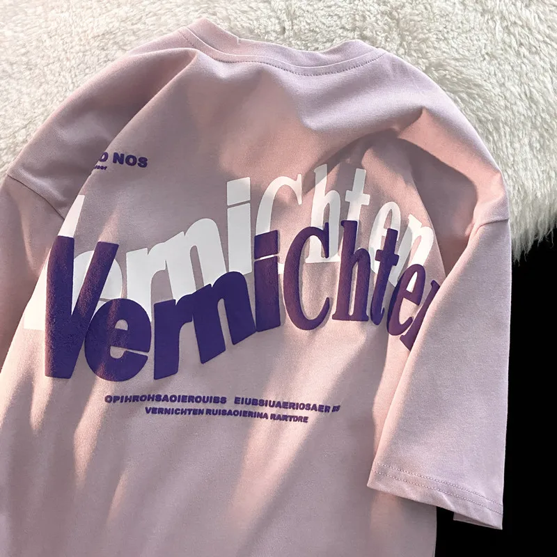 

Футболка женская с буквенным принтом, топ с коротким рукавом в Корейском стиле, весна-лето