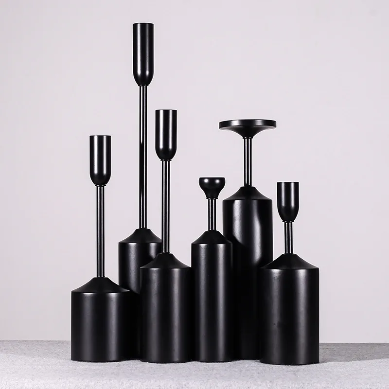 Рождественские украшения латунные золотые конические подсвечники