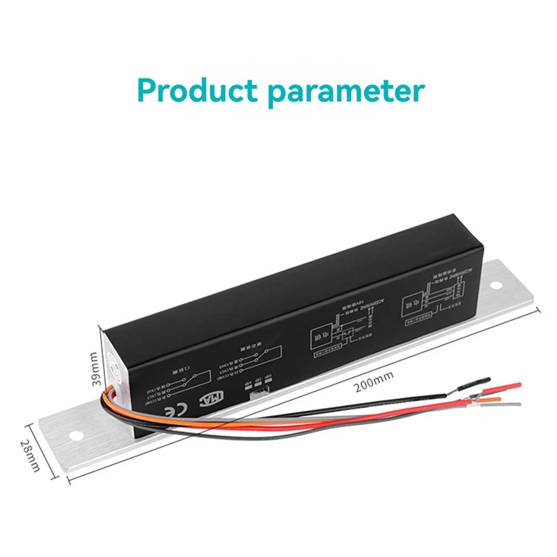 Электрический болтовый замок постоянного тока 12 В врезной засов 2000 кг/4409 фунтов