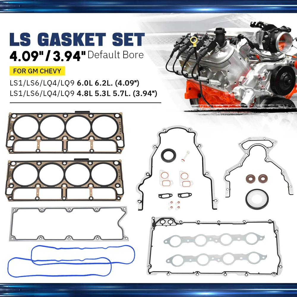 Новый комплект прокладок LS и головки LS9 для LS1/LS6/LQ4/LQ9/4.8L/5.3L/5.7L/6.0L/6.2L