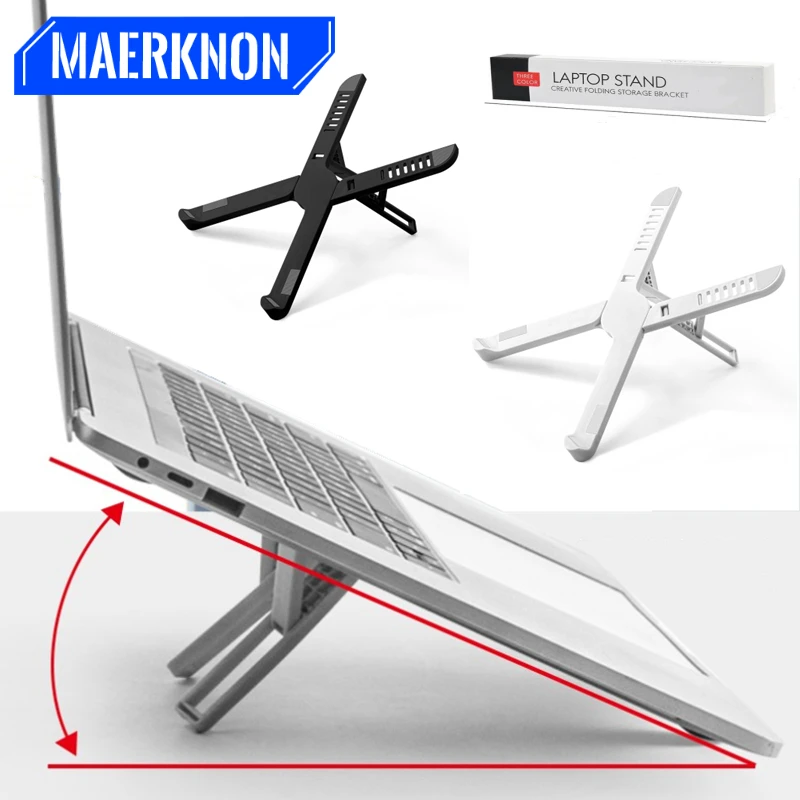 

Portable Laptop Stand Plastic Notebook Support Computer Bracket Macbook Under 15inch Holder Accessories Lap Top Base For Laptop